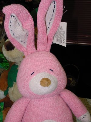 pink rabbit teddy