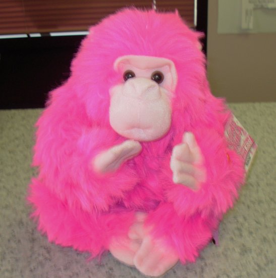 giant pink gorilla stuffed animal