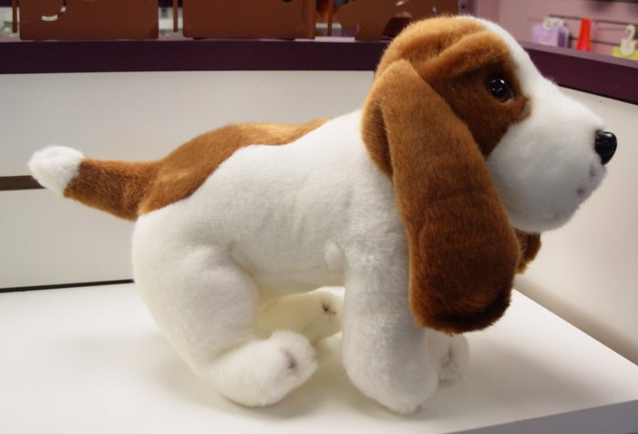 stuffed animal hound dog