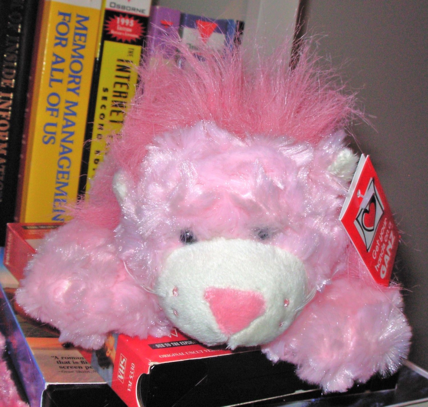 pink lion stuffed animal