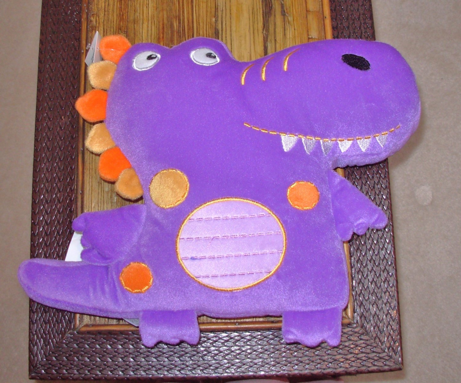 dinosaur plush pillow