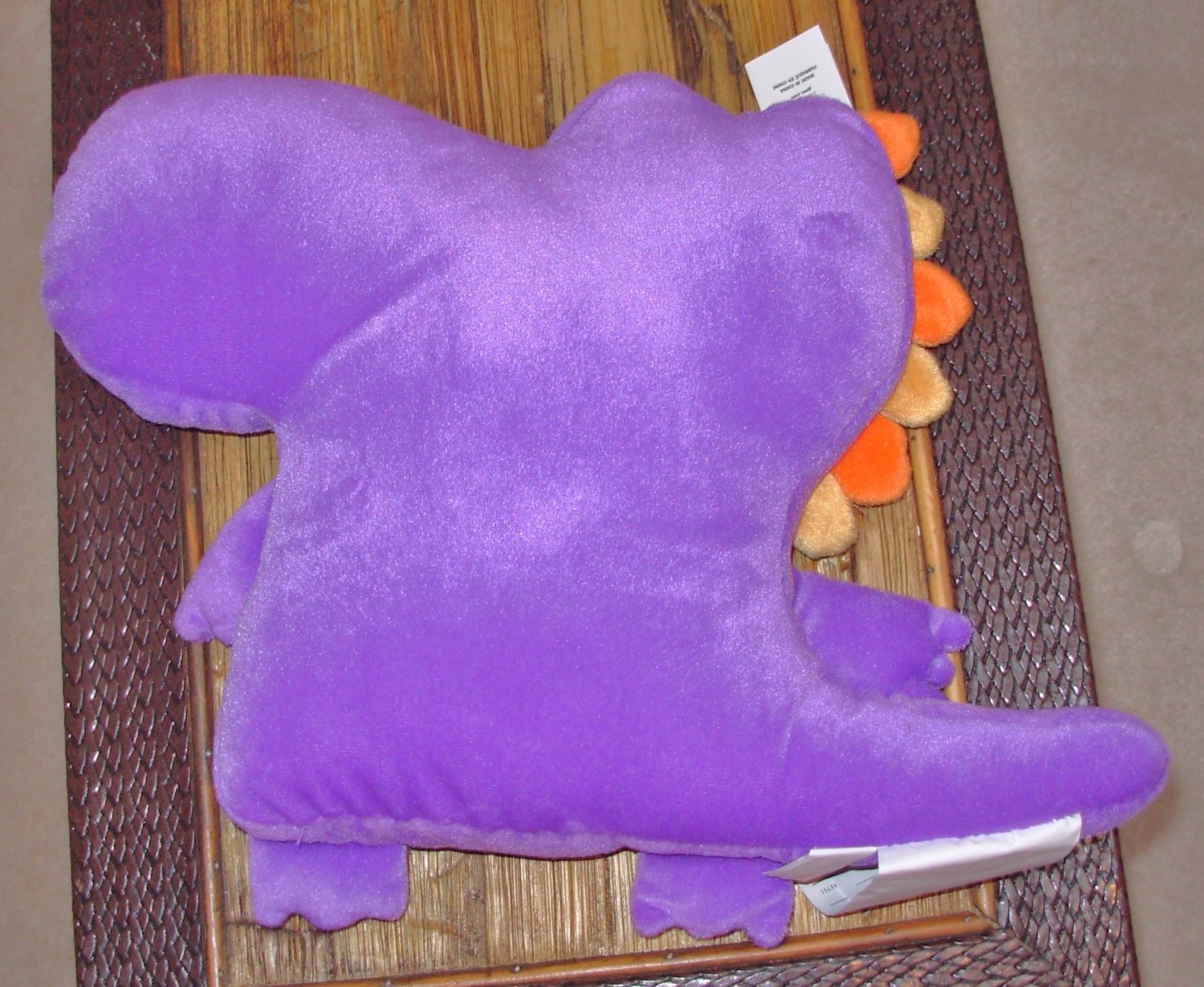 purple dinosaur pillow