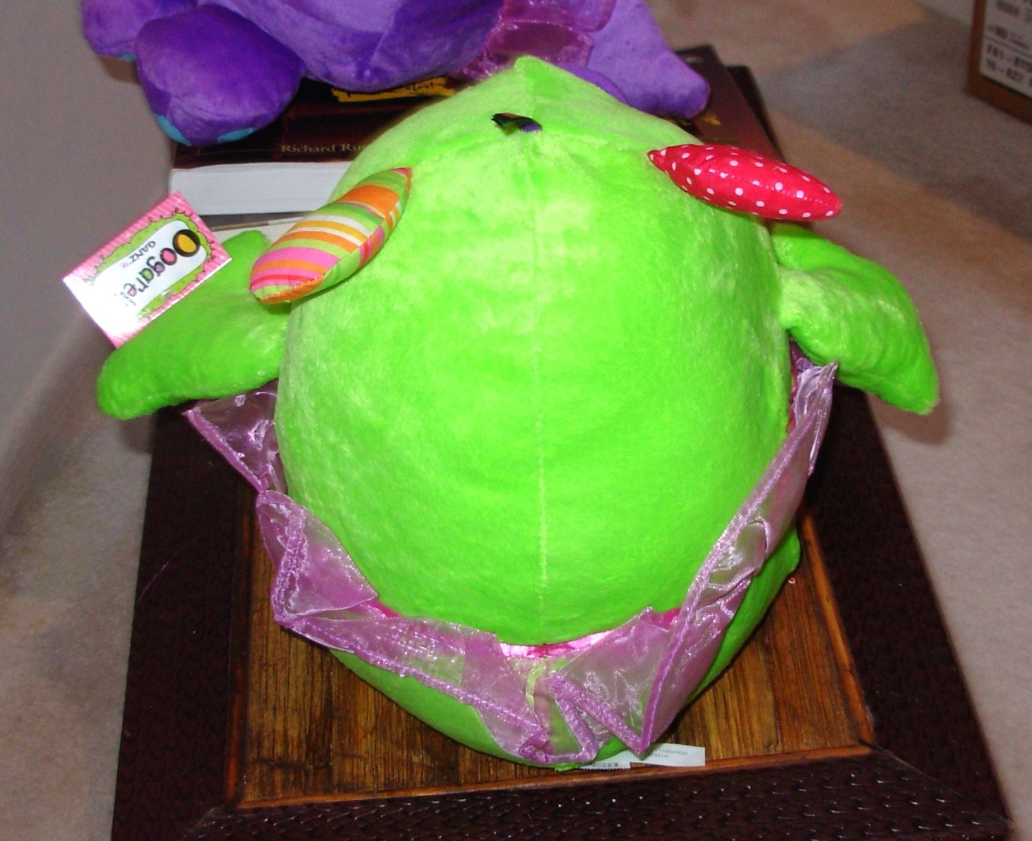 LARGE OOGARELLA MARSHA GREEN 10 INCH PLUSH STUFFED OGRE DOLL NEW GANZ