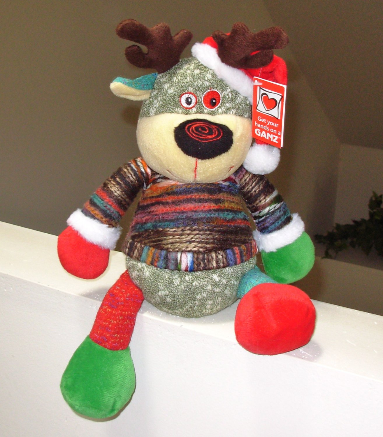 ganz stuffed reindeer
