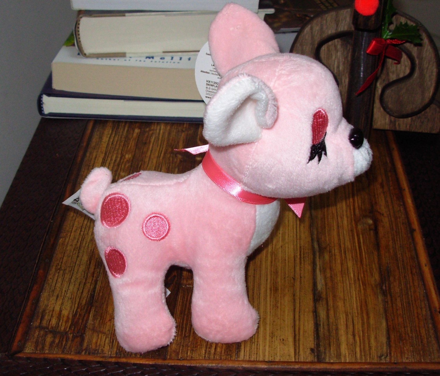 pink reindeer plush