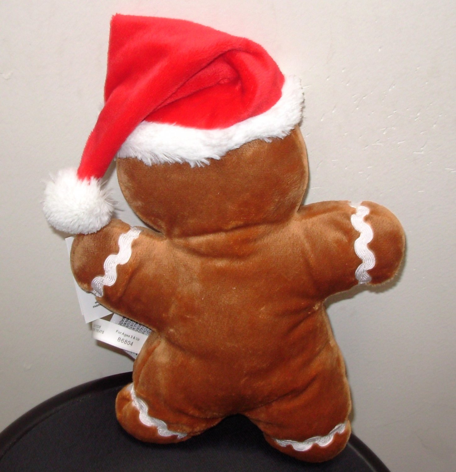 gingerbread man plush with scarf by ganz