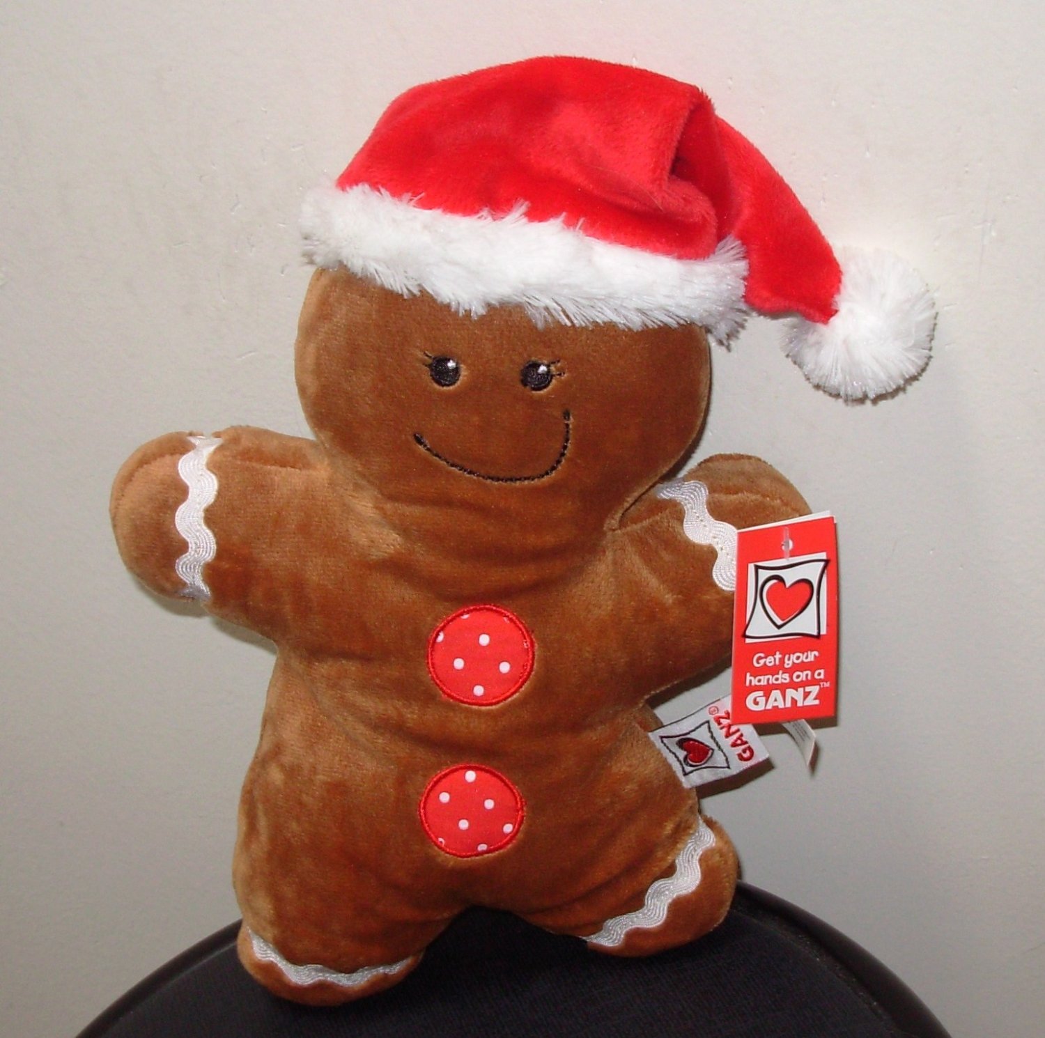 gingerbread man plush with scarf by ganz