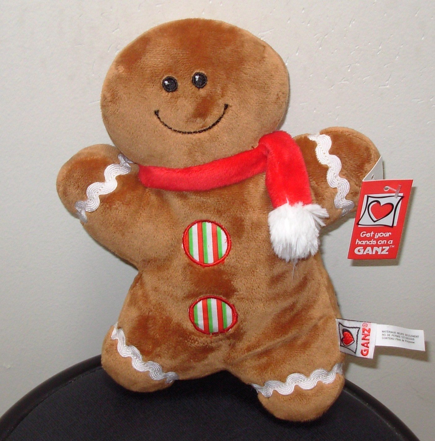 Gingerbread Doll New Ganz Plush Stuffed Doll Christmas Holiday Toy New