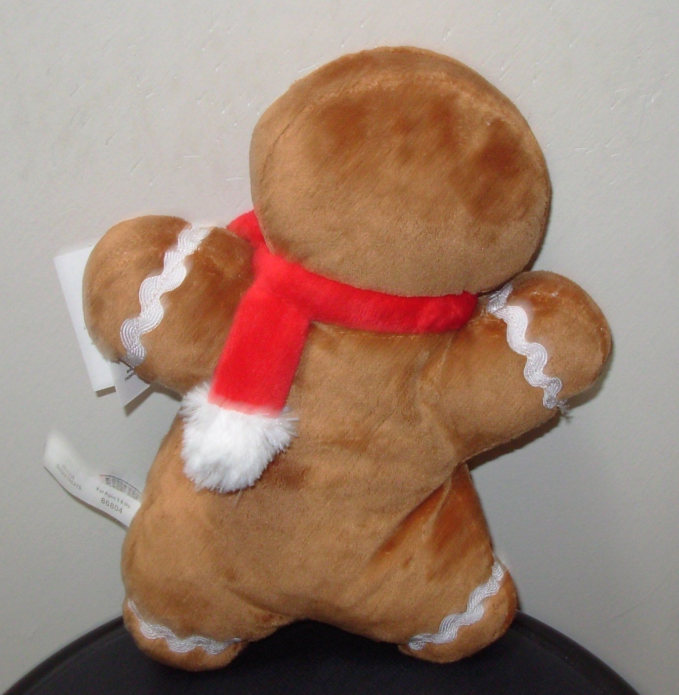 gingerbread man plush with scarf by ganz