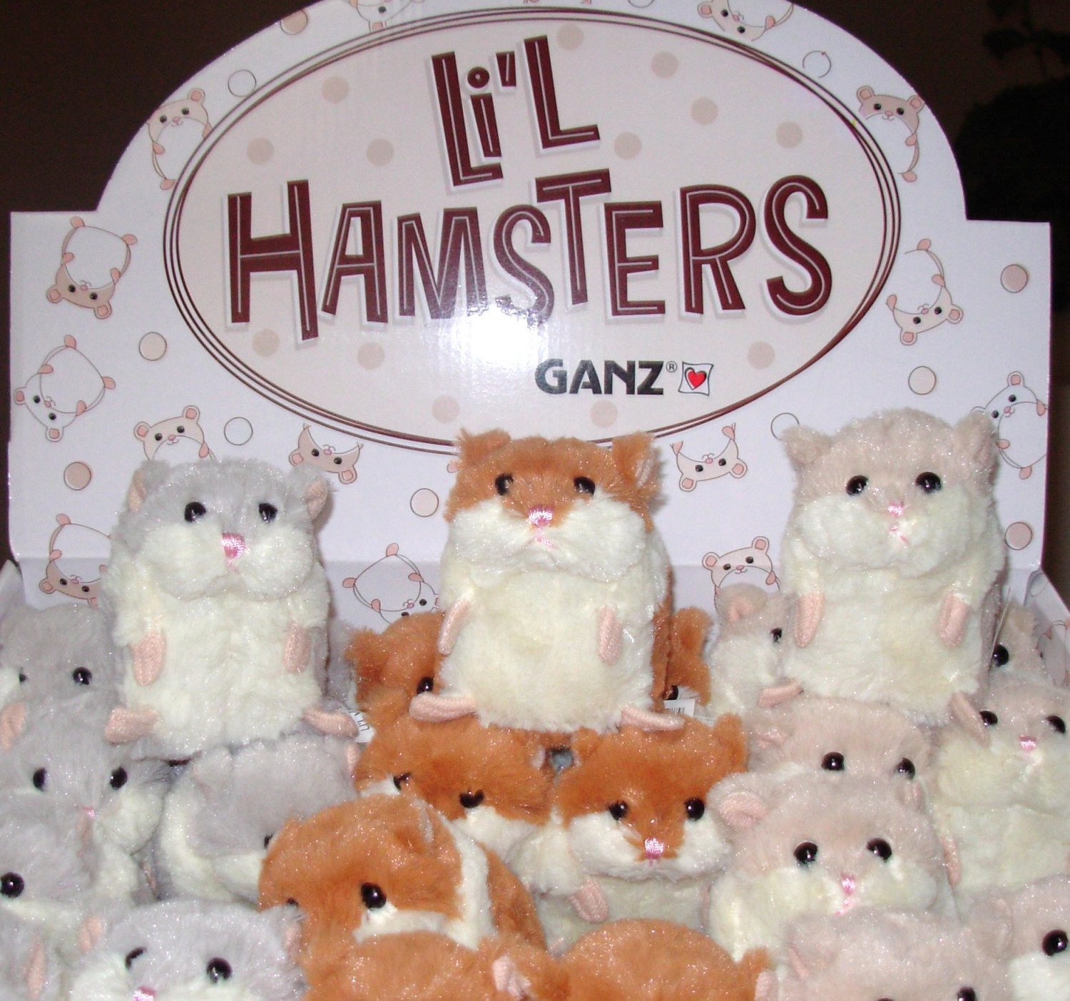 white hamster plush