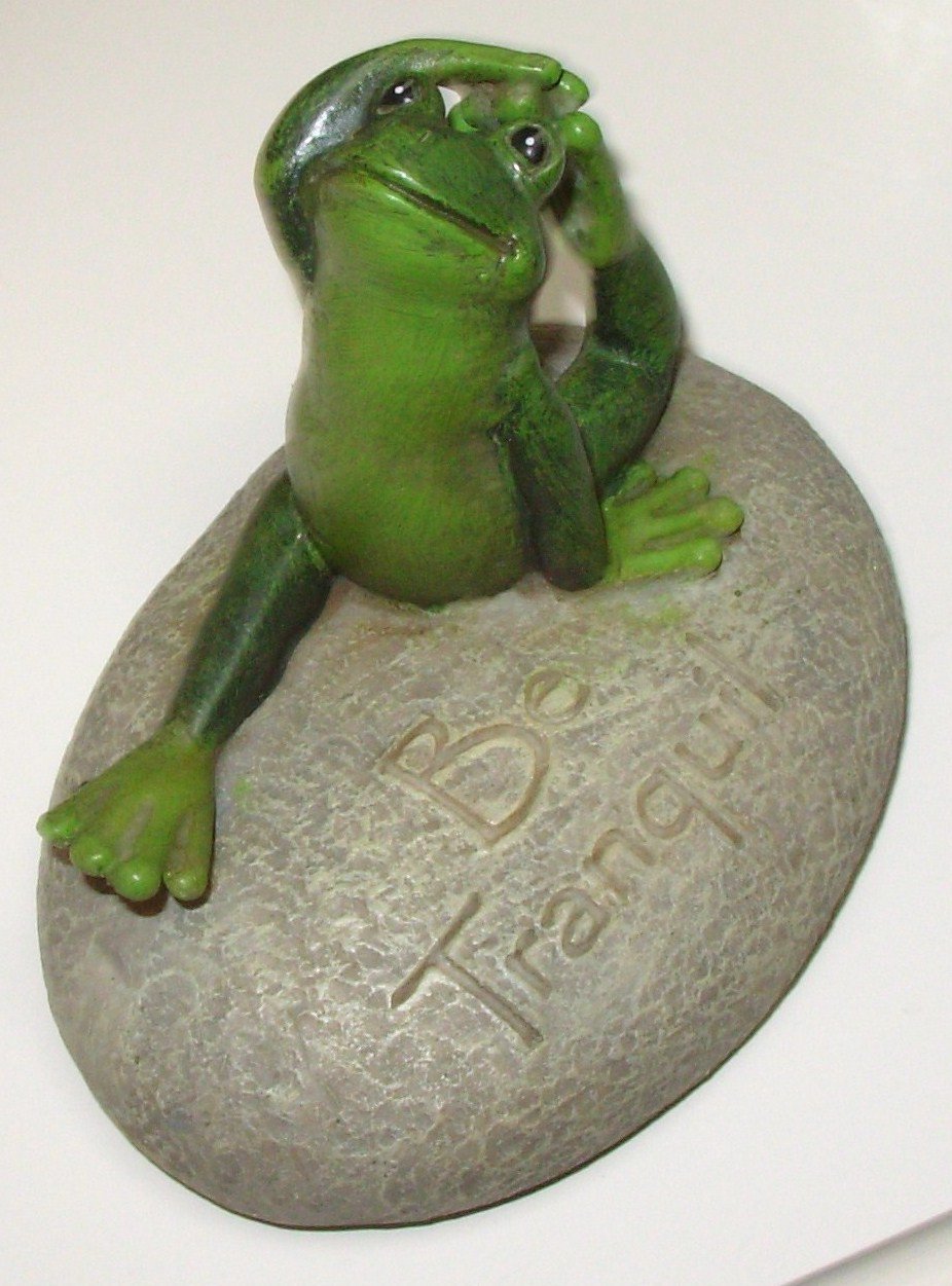 yoga frog figurine