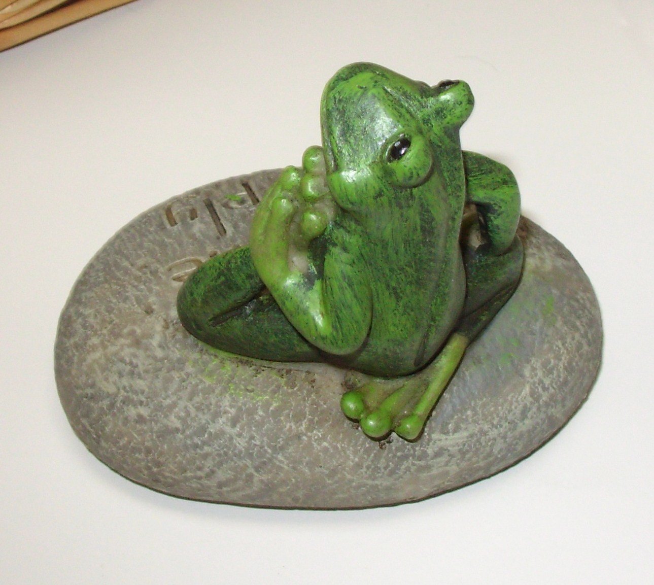 yoga frog figurine