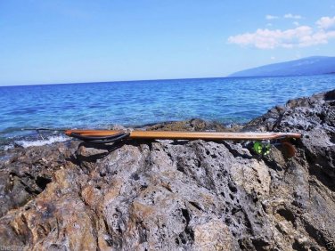 VELA WOODEN IROKO SPEARGUN HANDMADE 115cm NOW 1000$! LIFE WARRANTY !