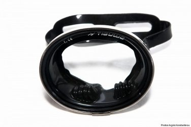 DIVING MASK BLACK TIGULLIO BLACK SILICONE INOX CLASSIC OLD SCHOOL OVAL BY XIFIAS 827B