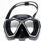 DIVING MASK 829 BLACK GREY SILICONE IN PLASTIC BOX BY XIFIAS