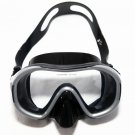 DIVING MASK 809 BLACK GREY SILICONE IN PLASTIC BOX BY XIFIAS