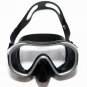 DIVING MASK 809 BLACK GREY SILICONE IN PLASTIC BOX BY XIFIAS