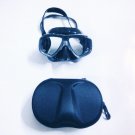 DIVING MASK 804 BLACK & GREY CARBON SILIKONE with black zipper box BY XIFIAS