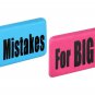 GOOMBY "FOR BIG MISTAKES" ERASER, SET OF BLUE AND PINK. Free Shipping Worldwide!