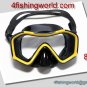 DIVING MASK 828 YELLOW BLACK SILICONE IN PLASTIC BOX BY XIFIAS