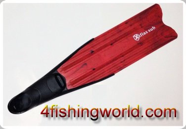 DIVING FINS LONG BLADES CAMO RED No.46-47