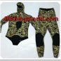 WETSUITS Outfit Hybrid CAMO SMALL By XIFIAS-SUB 3mm lining / Shaved