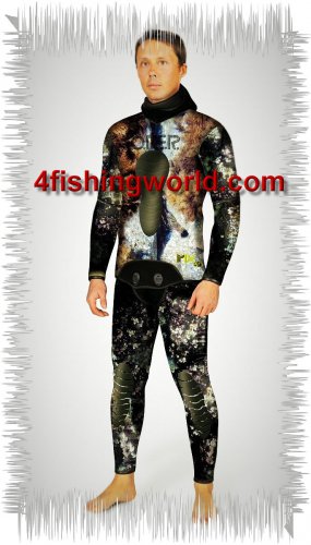WETSUIT Omer MIX Camo 3D XLARGE 5mm SIZE 6 20$ Shipping Worldwide!