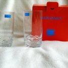 NEW NIB Pair of Rogaska REFLECTION  Crystal Highball Glasses Tumbler #119651