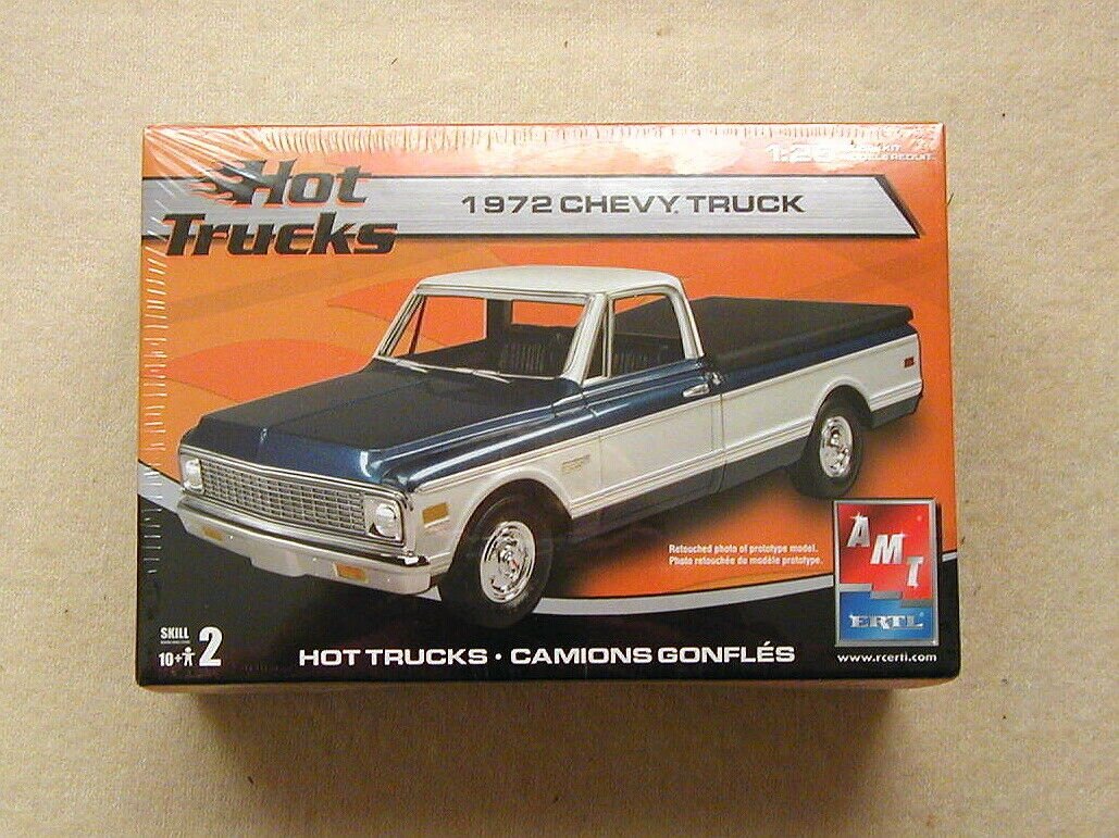 FACTORY SEALED AMT/Ertl Hot Trucks 1972 Chevy Truck Kit #38163-1HD
