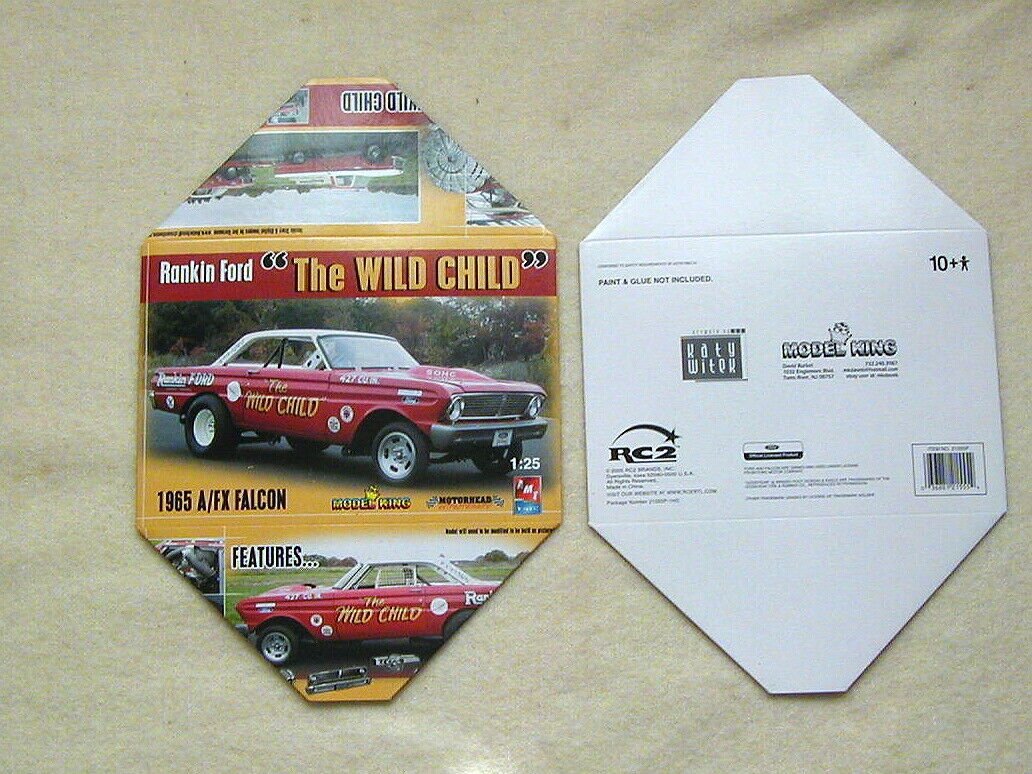 New Empty Box Art Rankin Ford "The Wild Child" Model King 21555P Falcon
