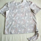 Vintage 1970's Ship 'n Shore Paisley Short Sleeve Top Blouse Size 18 Vintage 1970's Ship 'n Shore Paisley Short Sleeve Top Blouse Size 18