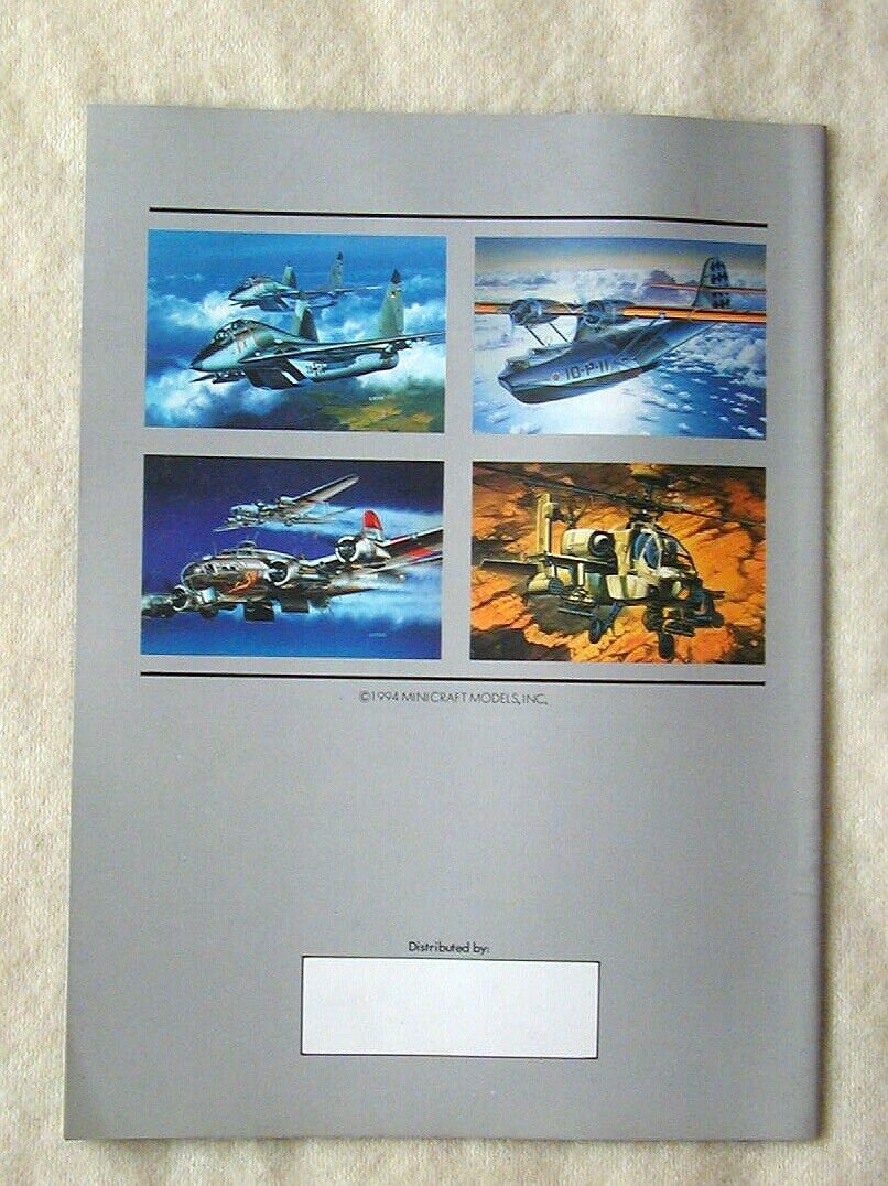 Minicraft/Academy Model Kit Catalog 1994 Planes Tanks Cars Boats