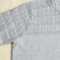 EUC Alfred Dunner Silver Lame Pointelle Top Size XL Extra Large Holiday Glitz