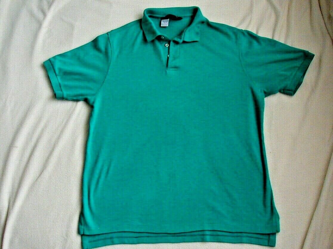 Men's Vintage 1990s Lands' End Supima Cotton Polo Shirt Size Large L