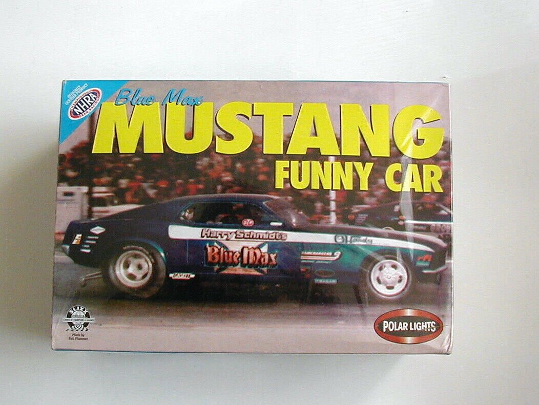 FACTORY SEALED Blue Max Mustang Funny Car by Polar Lights  #6507