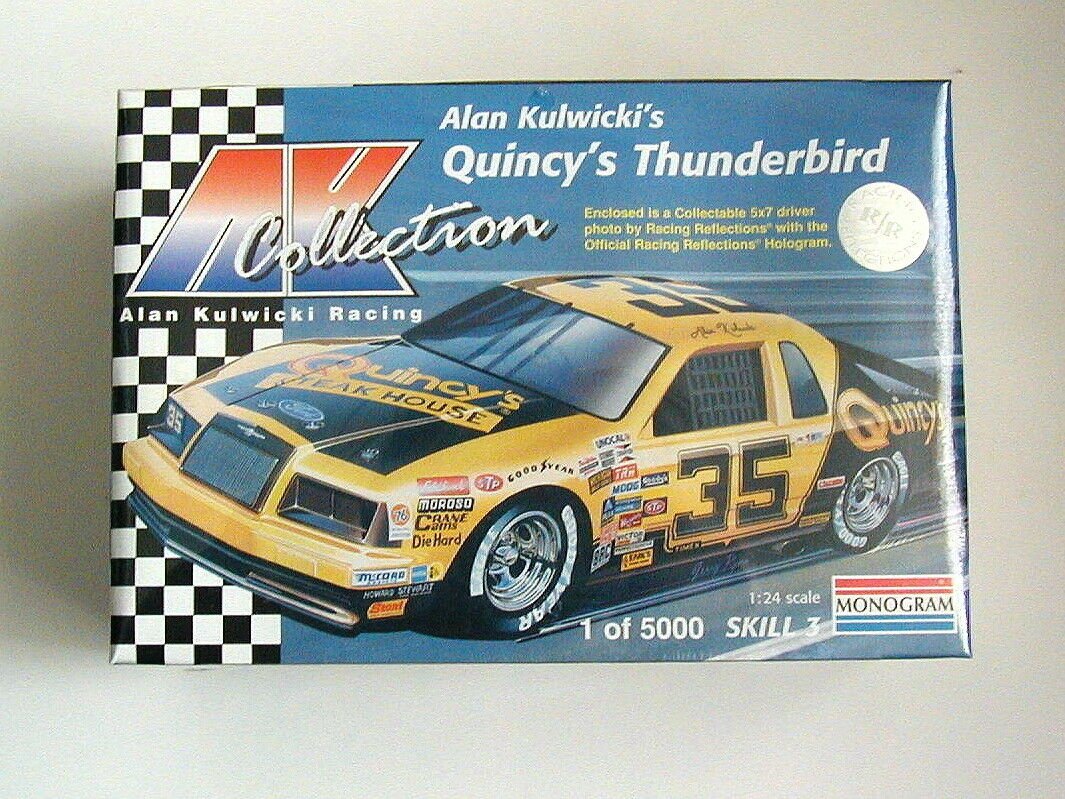 FACTORY SEALED Monogram Alan Kulwicki #35 Quincy'sThunderbird #0761 1 of 5000