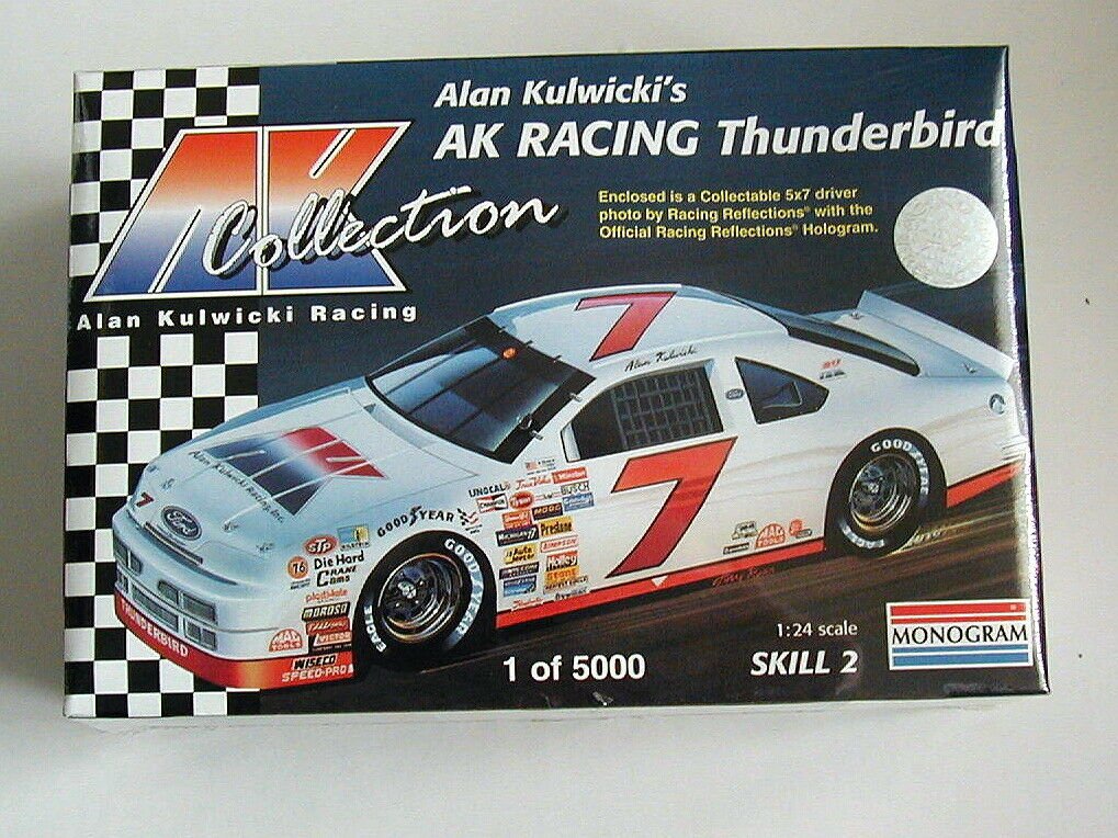 Monogram Thunderbird Alan Kulwicki 7 AK Racing Model Kit # 0760 1/24 53g for sale online 