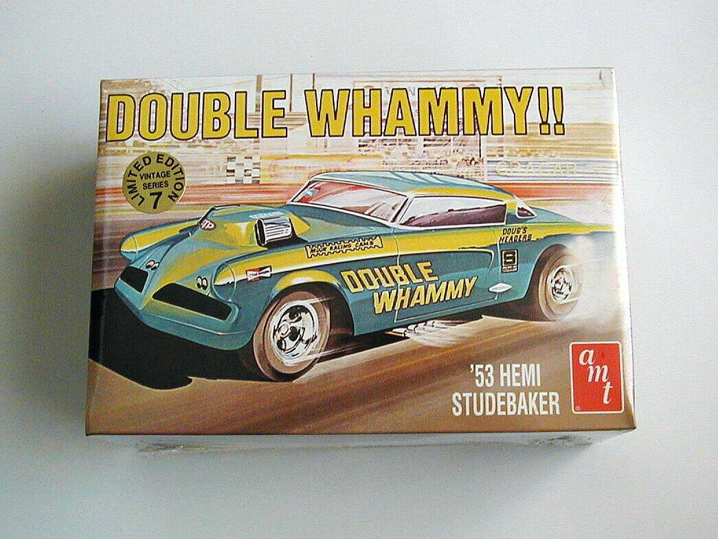 FACTORY SEALED AMT '53  Hemi Studebaker Double Whammy!! #30107 Ltd Ed Vtg Sers 7