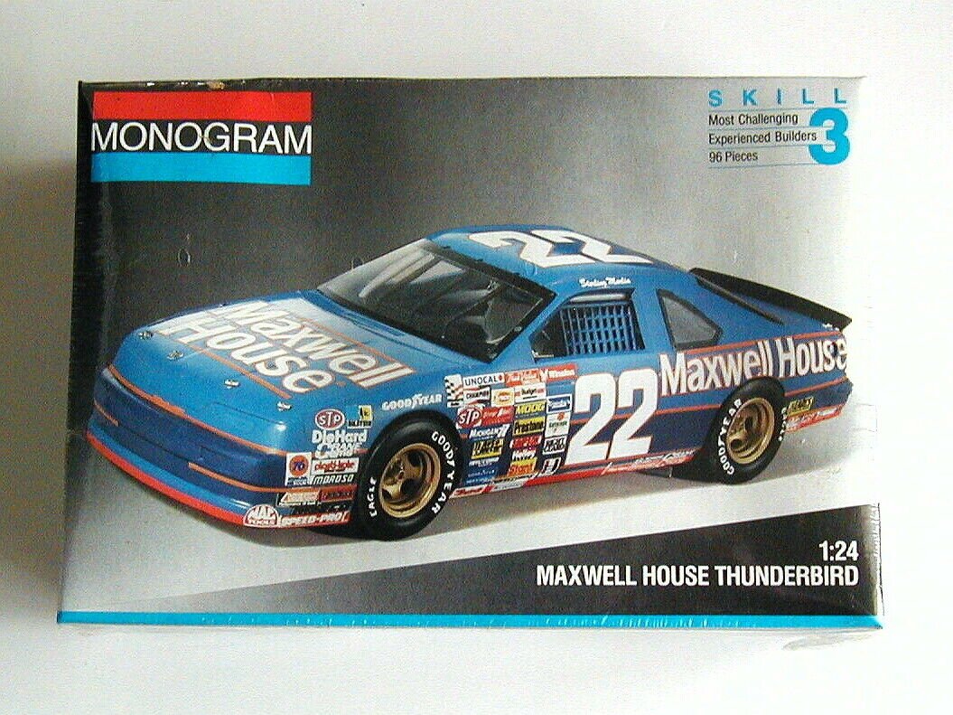Monogram #22 Maxwell House Thunderbird 1991 Plastic Model Kit 1 24 for sale online 