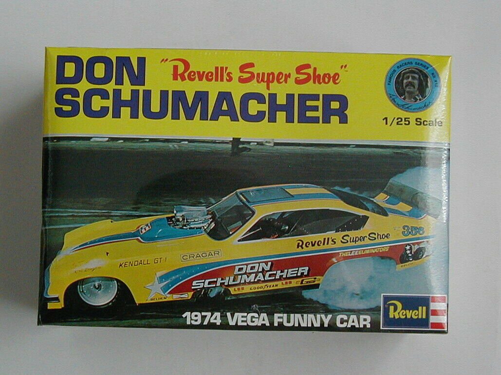 FACTORY SEALED Don Schumacher "Revell's Super Shoe" 1974 Vega by Revell #H-1453