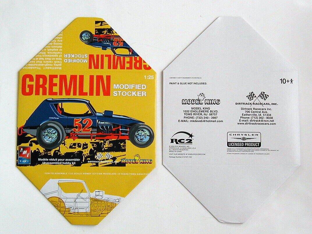 EMPTY BOX ONLY  Modified Stocker Gremlin for Model King #21375P  NO KIT
