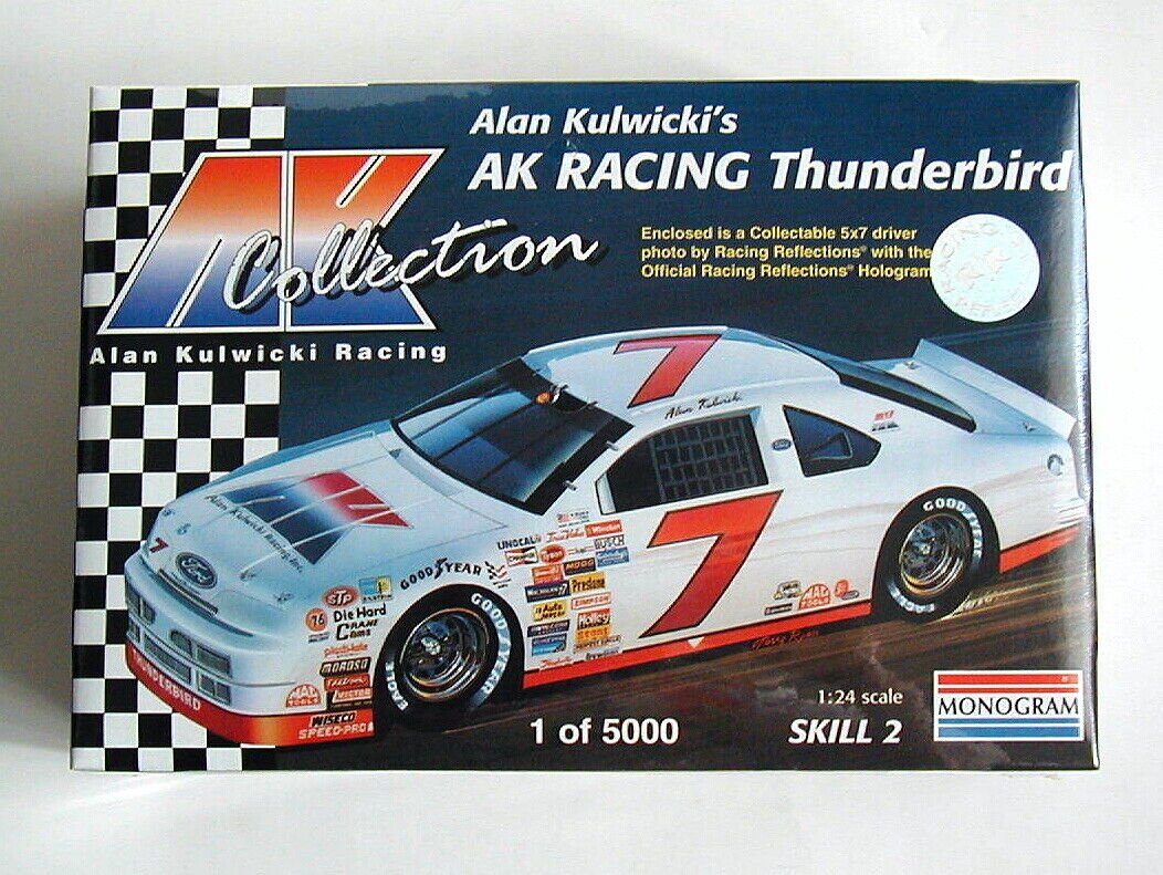 FACTORY SEALED Monogram Alan Kulwicki #7 AK Racing Thunderbird #0760  1 of 5000