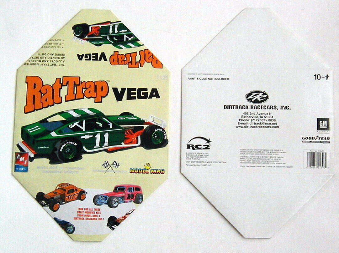 EMPTY BOX ONLY  Rat Trap Vega for Model King #21422P  NO KIT