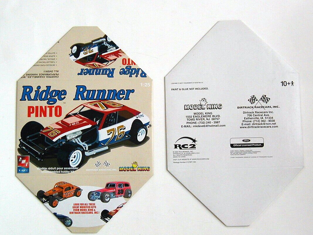 EMPTY BOX ONLY  Ridge Runner Pinto for Model King #21376P  NO KIT