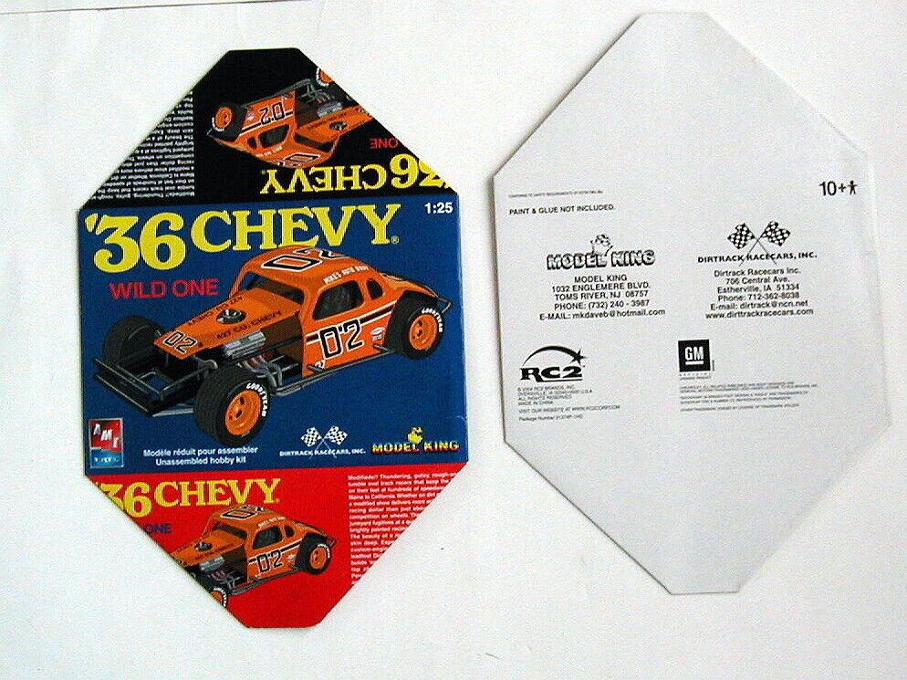 EMPTY BOX ONLY for AMT/Ertl '36 Chevy Wild One for Model King  #21374P  NO KIT