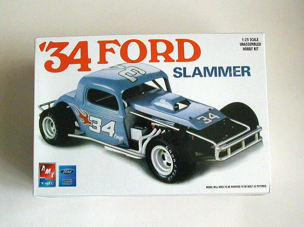 FACTORY SEALED '34 Ford Slammer by AMT/Ertl for Dirtrack Racecars #21693P
