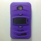 LG Optimus L70 /Optimus Exceed II/ LS620 Rugged Case W/ Kickstand Purple/Black