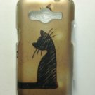 T-Mobile Samsung Galaxy Avant G386 Rubberized Hard Snap-On Case Curious Cat DP