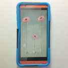 Virgin Mobile HTC Desire 816 Blue Hybrid Skin Silicone & Hard Case W/ KickStand
