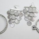 New Sterling Silver Plated Set of 3, Hoop & Dangling Earrings Exclusive Offer!!